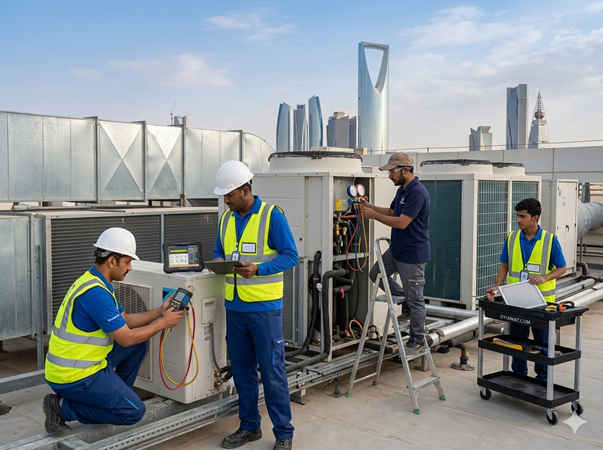 صيانة وتشغيل أنظمة التكييف المركزي والتهوية HVAC